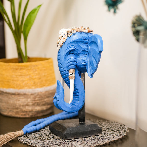 TIMBER KALA'S GANESHA'S ECHO ON STAND FOR DECOR