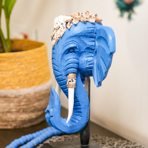 TIMBER KALA'S GANESHA'S ECHO ON STAND FOR DECOR
