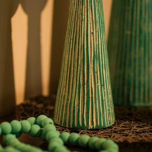 TIMBER KALA'S PLEATED PILLAR FOR CANDLES