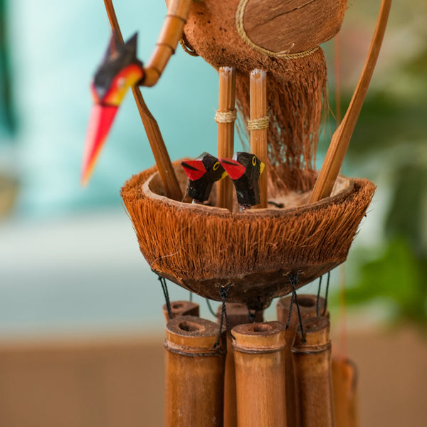 TIMBER KALA'S DANCING CRANE CELESTIAL CHIMES FOR DECOR