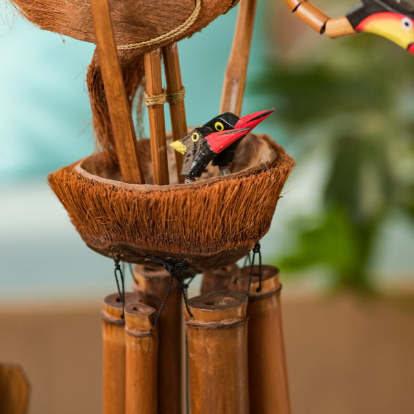TIMBER KALA'S DANCING CRANE CELESTIAL CHIMES FOR DECOR