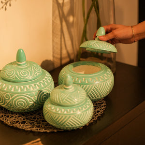 TIMBER KALA'S HANDCRAFTED TREASURE JARS FOR DECOR
