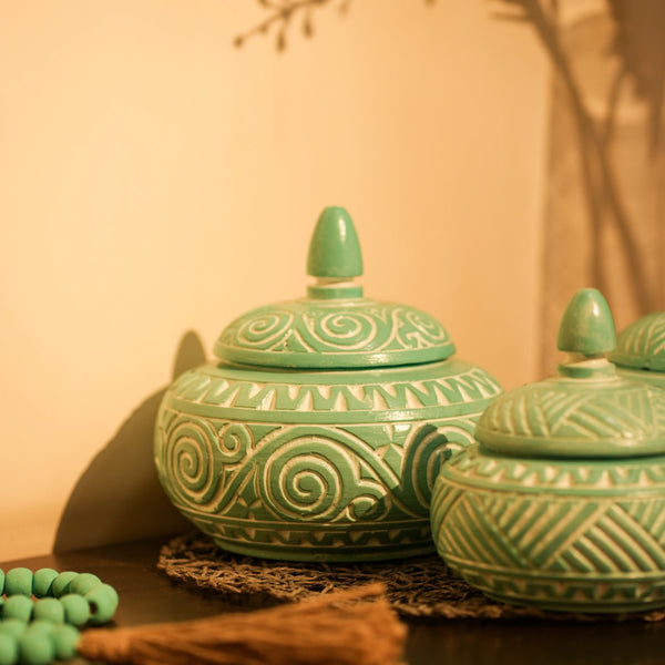 TIMBER KALA'S HANDCRAFTED TREASURE JARS FOR DECOR