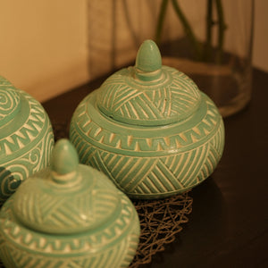 TIMBER KALA'S HANDCRAFTED TREASURE JARS FOR DECOR