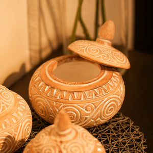 TIMBER KALA'S HANDCRAFTED TREASURE JARS FOR DECOR