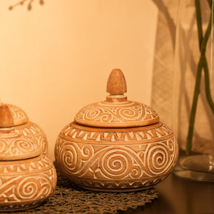 TIMBER KALA'S HANDCRAFTED TREASURE JARS FOR DECOR