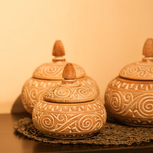 TIMBER KALA'S HANDCRAFTED TREASURE JARS FOR DECOR