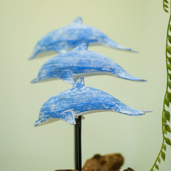 TIMBER KALA'S DRIFTWOOD DOLPHINS POD FOR DECOR