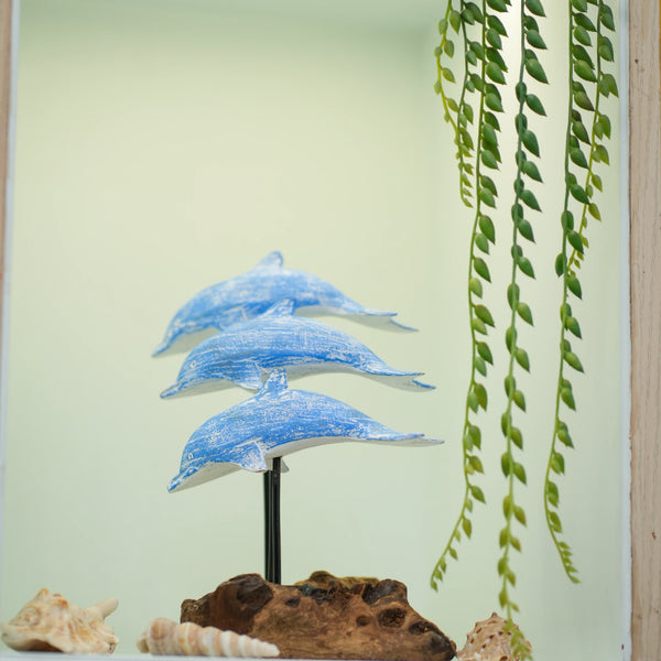 TIMBER KALA'S DRIFTWOOD DOLPHINS POD FOR DECOR