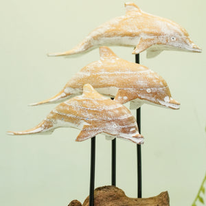 TIMBER KALA'S DRIFTWOOD DOLPHINS POD FOR DECOR
