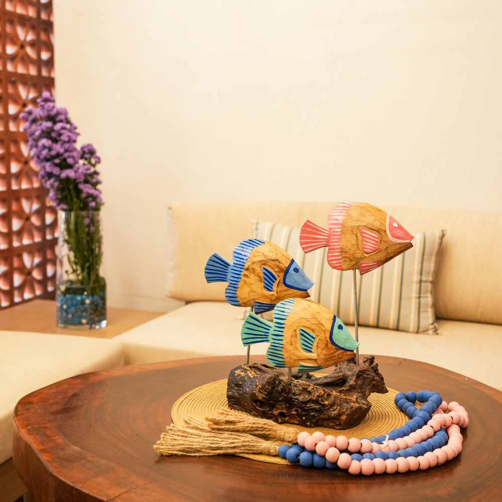 TIMBER KALA'S FISHY TRIO FOR DECOR