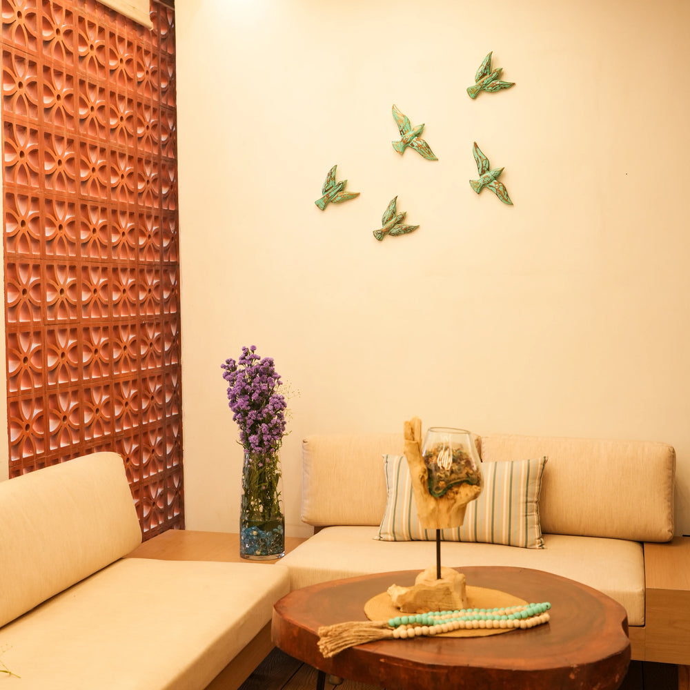 TIMBER KALA'S  SINGLE WOODEN SPARROW FOR DECOR