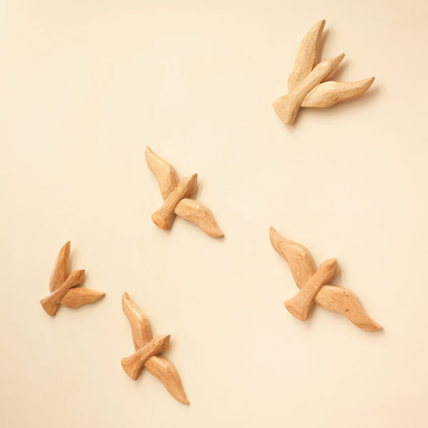 TIMBER KALA'S WOODEN SPARROW FOR DECOR