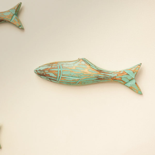 TIMBER KALA'S  SINGLE WOODEN FISH FOR DECOR