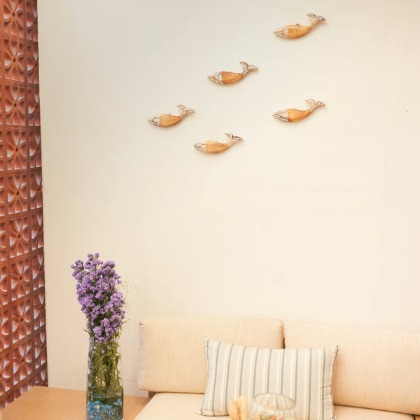 TIMBER KALA'S  SINGLE WOODEN FISH FOR DECOR