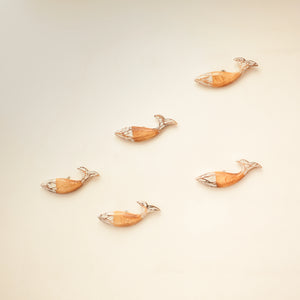 TIMBER KALA'S  SINGLE WOODEN FISH FOR DECOR