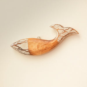 TIMBER KALA'S  SINGLE WOODEN FISH FOR DECOR