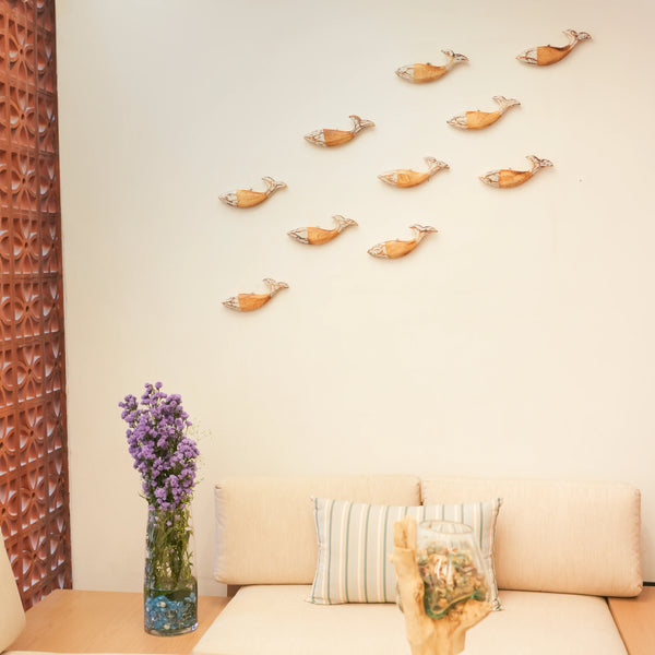 TIMBER KALA'S  SINGLE WOODEN FISH FOR DECOR