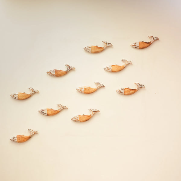TIMBER KALA'S  SINGLE WOODEN FISH FOR DECOR