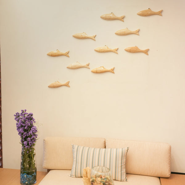 TIMBER KALA'S  SINGLE WOODEN FISH FOR DECOR