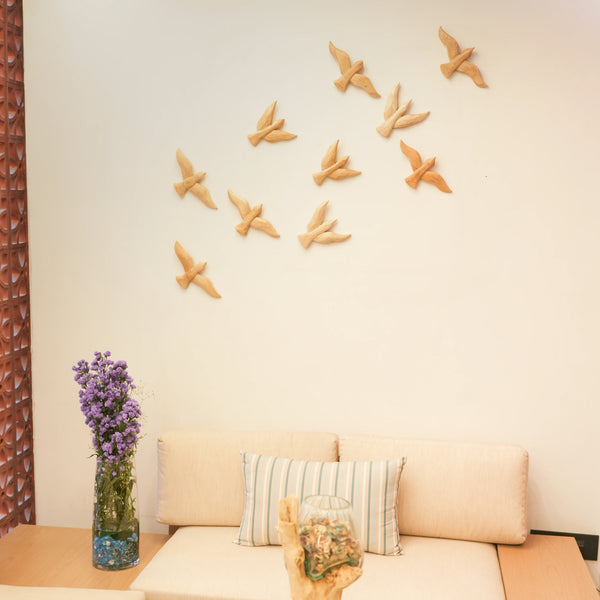 TIMBER KALA'S WOODEN SPARROW FOR DECOR