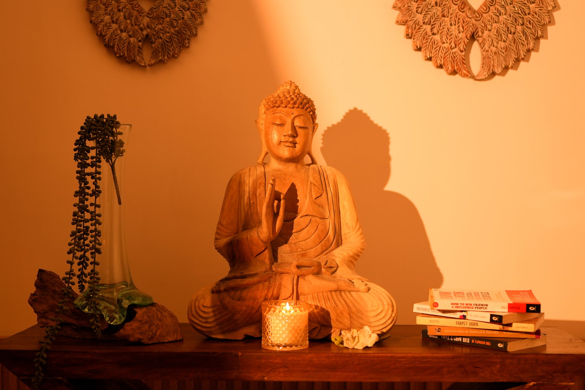 Buddha wooden decor