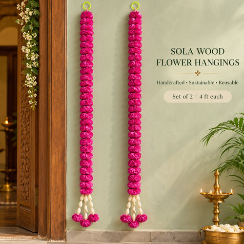 SOLA WOOD FLOWER HANGING FOR DIWALI DECOR
