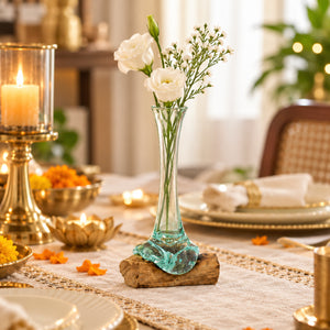 TIMBER KALA'S FLOWER VASE FLOWER GLASS ROOTS FOR DECOR