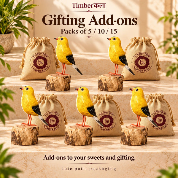 SMALL BIRDS ON LOG GIFTING ADD ONS