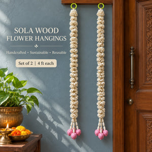 SOLA WOOD FLOWER HANGING FOR DIWALI DECOR