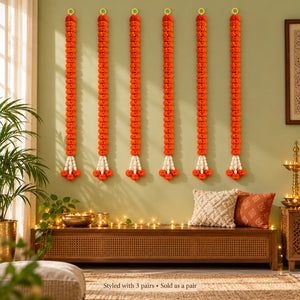 SOLA WOOD FLOWER HANGING FOR DIWALI DECOR
