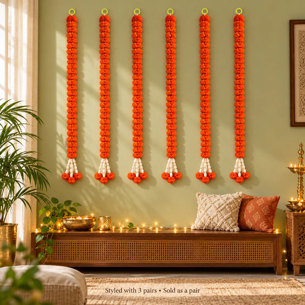 SOLA WOOD FLOWER HANGING FOR DIWALI DECOR
