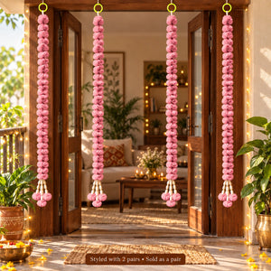 SOLA WOOD FLOWER HANGING FOR DIWALI DECOR