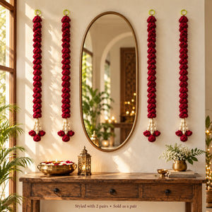 SOLA WOOD FLOWER HANGING FOR DIWALI DECOR