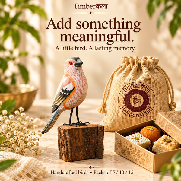 SMALL BIRDS ON LOG GIFTING ADD ONS
