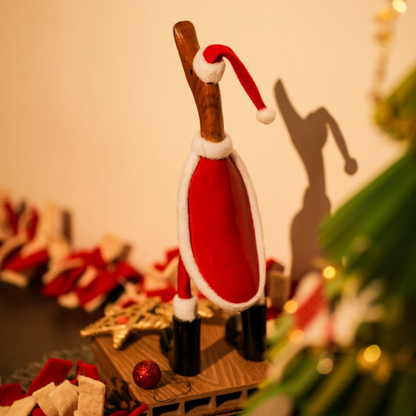 TIMBER KALA’S MEDIUM SANTA DUCK FOR DECOR