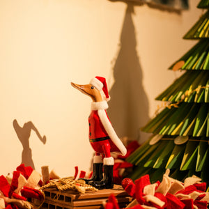 TIMBER KALA’S SMALL SANTA DUCK FOR DECOR