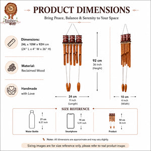 TIMBER KALA’S OWLS 3 CELESTIAL CHIMES FOR OUTDOORS