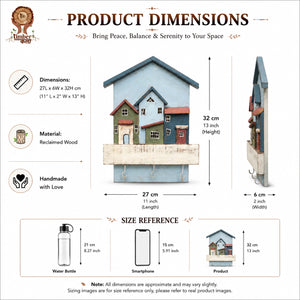 TIMBER KALA'S BEACH HUTS KEY HOLDER FOR DECOR