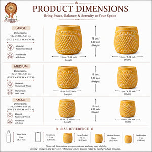 #YellowHandcraftedPotSet