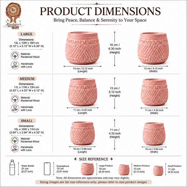 #PinkHandcraftedPotSet