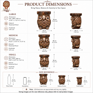 TIMBER KALA'S OWL TABLE FOR DECOR