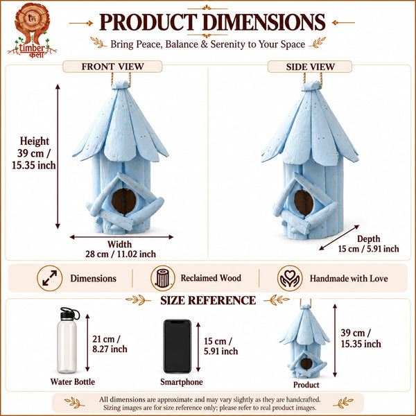 TIMBER KALA’S  BIRD HOUSE FOR DECOR