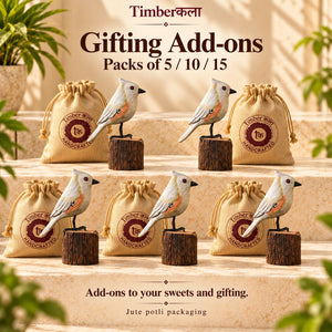 SMALL BIRDS ON LOG GIFTING ADD ONS