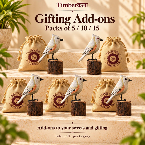 SMALL BIRDS ON LOG GIFTING ADD ONS