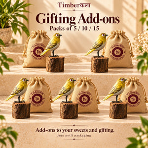 SMALL BIRDS ON LOG GIFTING ADD ONS