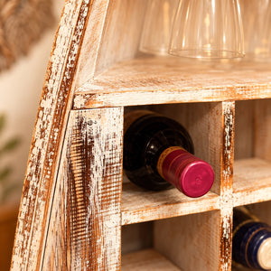 #WhiteWashWineRack