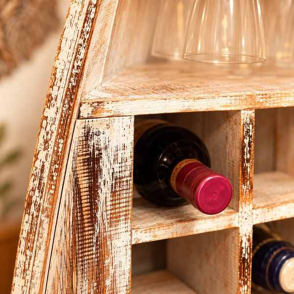 #WhiteWashWineRack