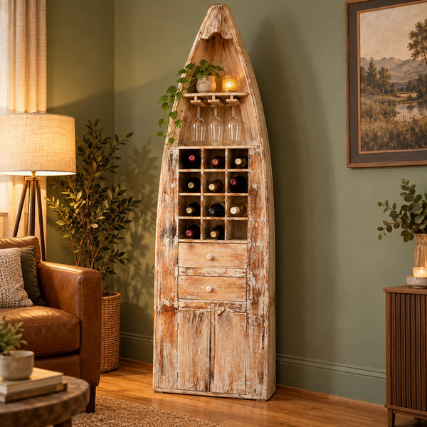 #WhiteWashWineRack