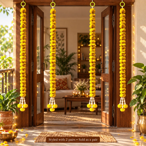 SOLA WOOD FLOWER HANGING FOR DIWALI DECOR